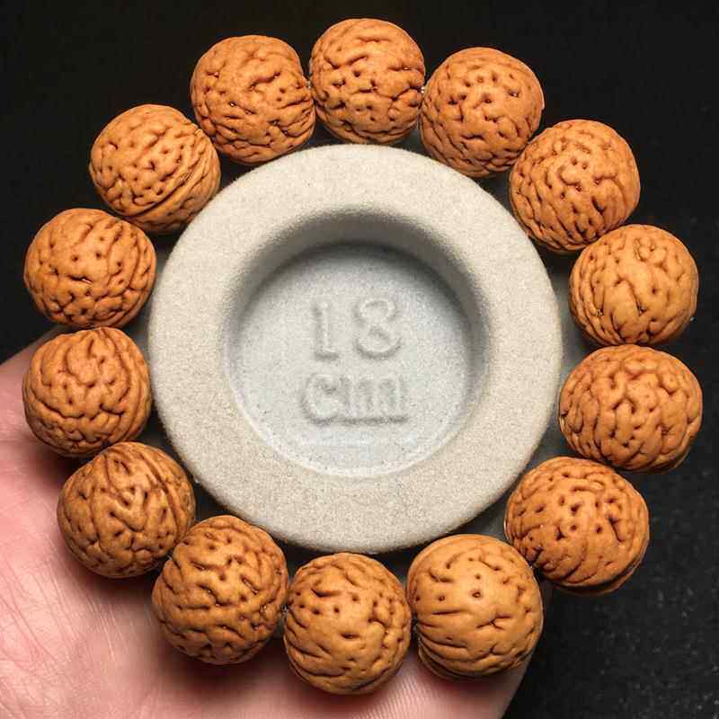 19/20MM精品脑纹核桃手串 小核桃北京小蟠桃核佛珠