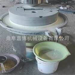 泰安电动煎饼糊石磨机 小豆腐石磨菜豆腐电动石磨机电瓶带豆浆磨