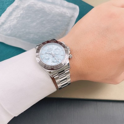 [9.5新]劳力士迪通拿系列精钢后镶钻自动机械男表116520后改针盘