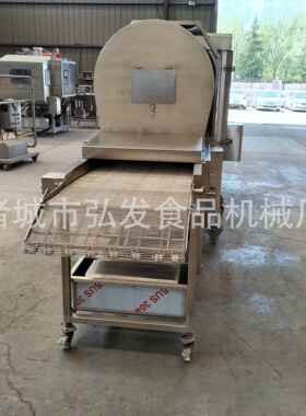 黄花鱼鱼滚筒式上鸡粉机带 全自动雪花709裹柳粉设备 鸡米花裹粉