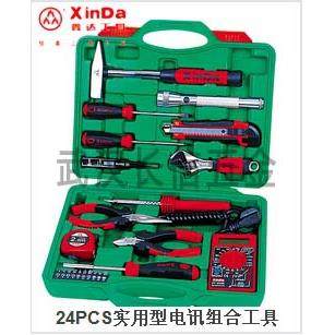 组套工具24PCS件套电工组合工具套装24件套电讯组套XD-0024D
