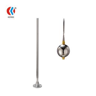 销2米闪锈避雷304接器建筑直击雷钢保护装 B01 球型避雷针直不KLF