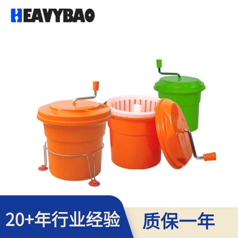 塑料大号小号果蔬甩干器手动沙拉脱水器带支架蔬菜沥水篮厂家直销