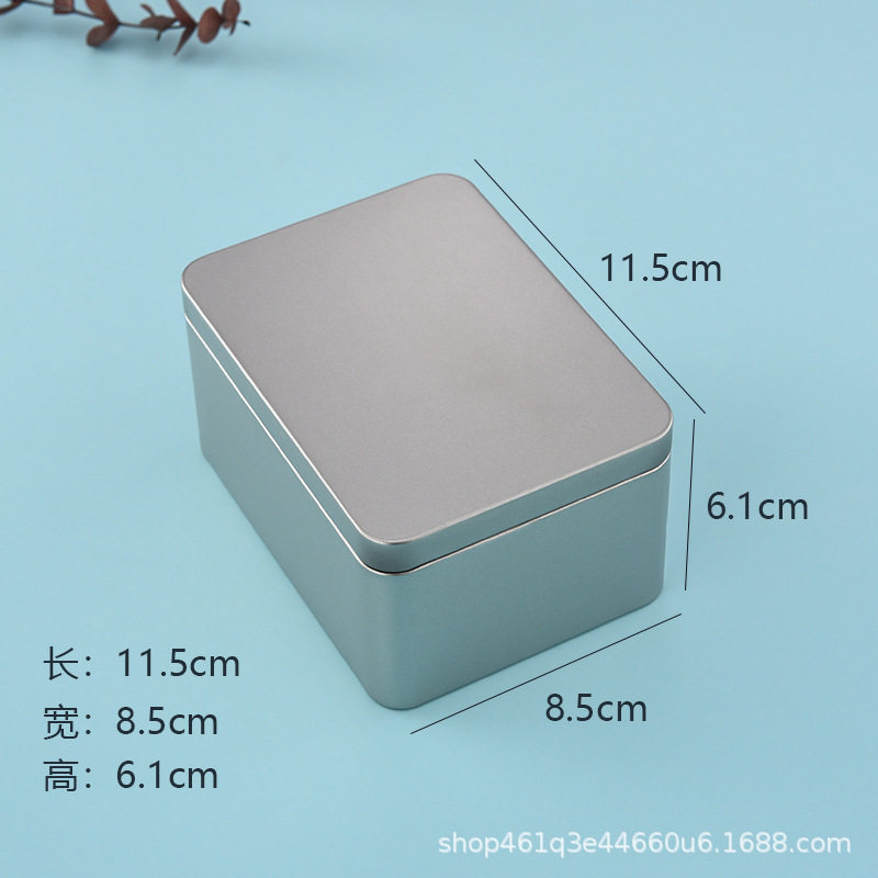 加厚马口铁盒子磨砂长方形大号金属收纳盒茶叶罐子礼品喜糖包装盒