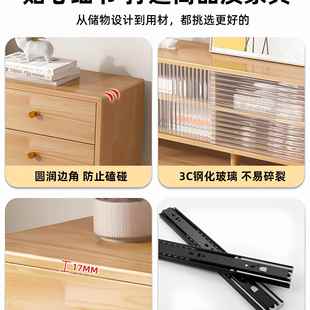 全实家木用电视柜5202厅NQP客新款 收纳储物柜橡胶木一体小户型落