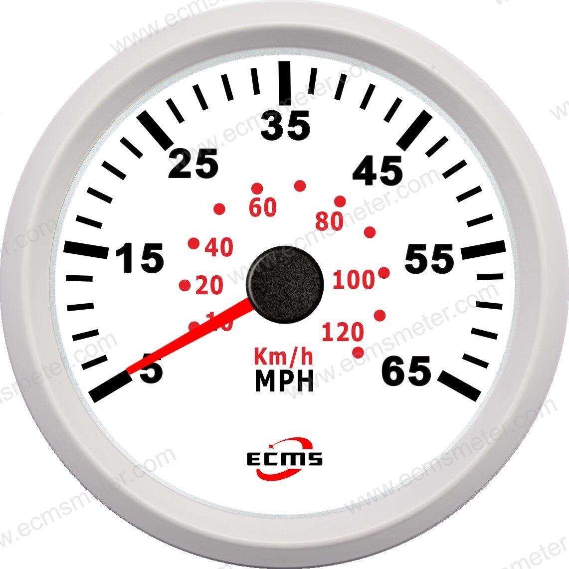 ECP改装车汽车电车船用仪表步进电机指针脉冲气压式速度表65MPH