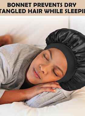 Bonnet for Sleeping Soft Elastic Band Sleep Cap Hair Wrap