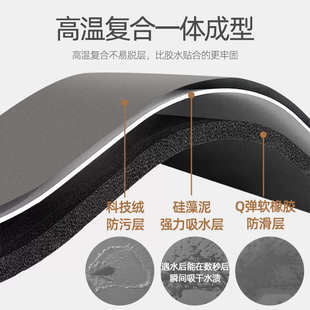 卫生间地垫浴室防滑超强吸水厕所门口地毯洗手间家用脚垫卫浴速干