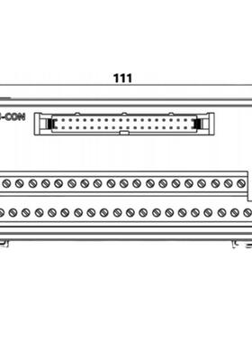PLC通用端子40P牛角适用基恩士KV-H20S KV-C32TA-C系列连接器端子