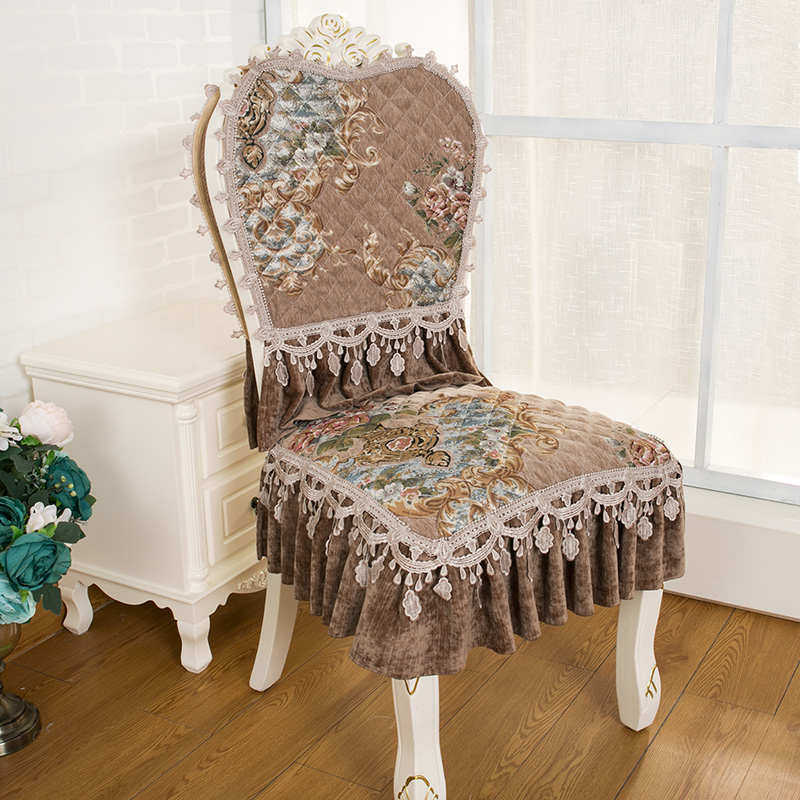 欧式餐椅垫餐桌椅子垫家用坐垫椅垫四季通用布艺高档奢华套装防