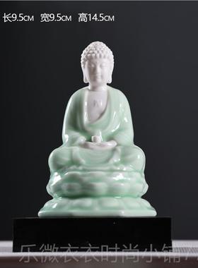 新款式客厅化德陶瓷如来祖释迦摩尼佛佛像摆件家居中装饰创意供奉