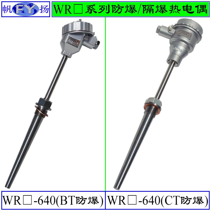 WRN-640WRE2-640热电偶防爆热电偶ExdIIBT4隔爆固定螺纹锥形