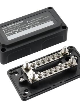 汽车房车游艇多路接线排100A2路6*M448V6路接线端子台12位