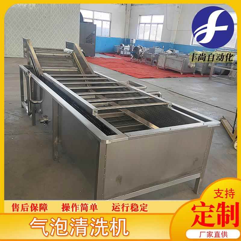 全自动果蔬清洗机喷淋式大枣气泡清洗机白菜中药材清洗机设备