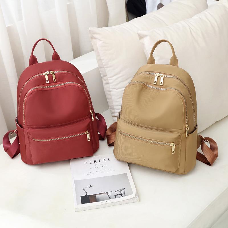 新款简约女士背包牛津布时尚女式双肩包户外百搭休闲时尚背包