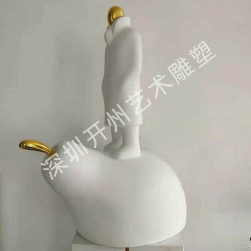 简约现代都市抽象人物雕塑摆件样板间销售中心酒店客厅玄关艺术品