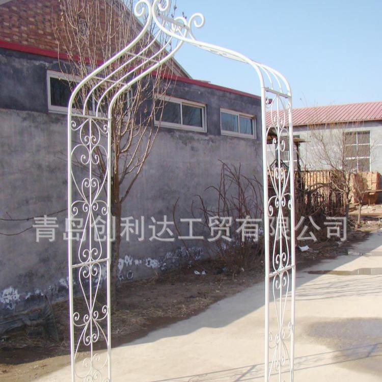 铁艺做旧绿色拱门公园婚庆用品道具拱门花园装饰门户外家具