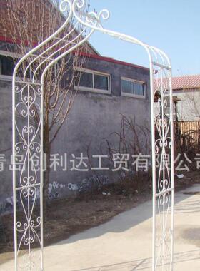 铁艺做旧绿色拱门公园婚庆用品道具拱门花园装饰门户外家具