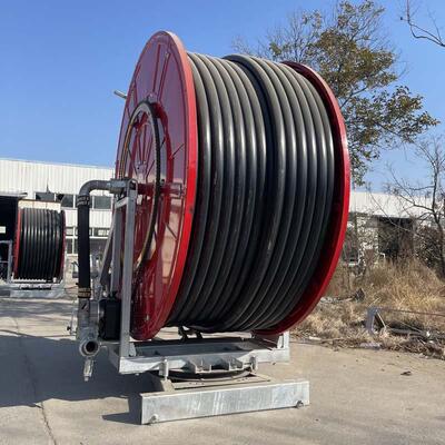 农用灌溉设备大面积农田洒水机JP90-300农场节水卷盘式喷灌机