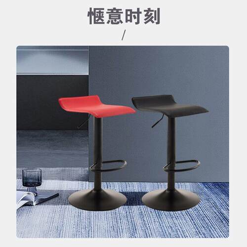 现代简约用吧台椅升降高脚凳机店用高椅子家吧椅前台BY-08转椅商