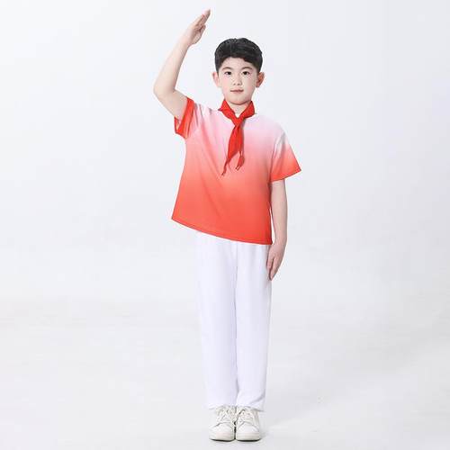 正品儿童唱古典表演出服灯火里的中国风舞诵合蹈服万疆开场舞朗大