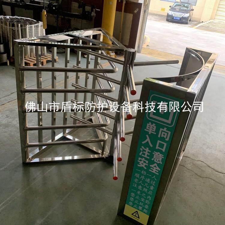 防尾随转闸单向通道车站手动旋转半高不锈钢闸门逆向不可通行门