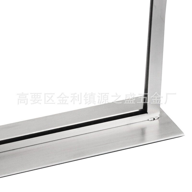 新款直销专业制做不锈钢材质广告架展示道具广告展示架画架PVC广