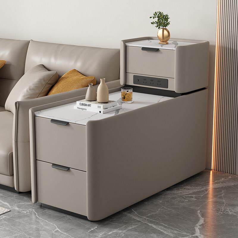 实木边几客厅沙发边柜家用多功能移动夹缝柜置物柜简约小型侧边柜