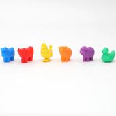 台湾USL游思乐软质塑胶模型儿童过家家分类玩教具农场动物模型