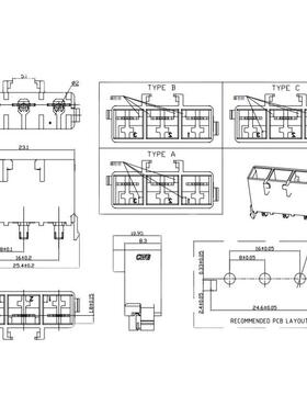 CWB合兴接插件 TJC80001-3A 白色 连接器 3P焊板直针座