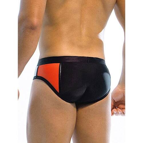 A 18836 Sexy Patchwork Triangle Swim Briefs 拼接三角泳裤