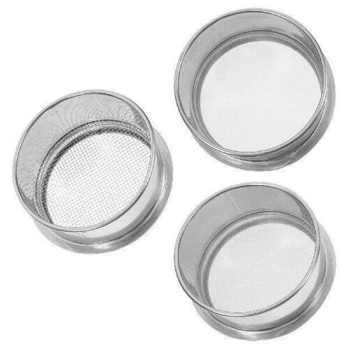 3pcs Stainless Steel Sieve Fine Mesh Strainer Kitchen Tools