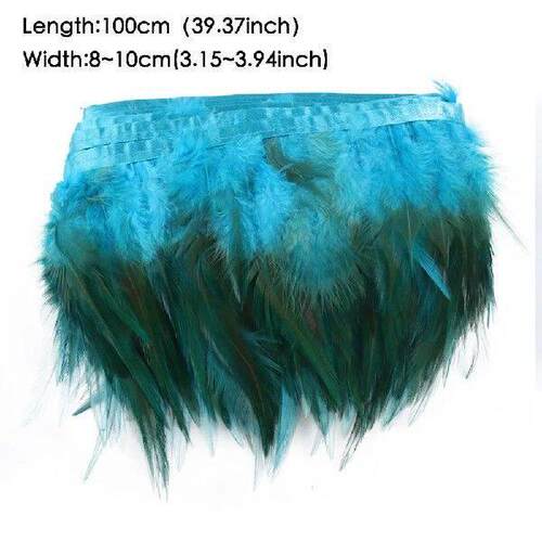 Soft Colorful Feather For Diy Crafts Fringe Feather Trim