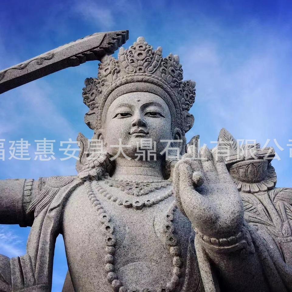 石雕佛像花岗mdfmdf菩萨三圣