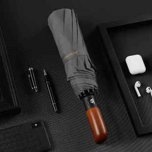 高档骨固加抗雨伞女十折叠全自动一键开收风大号双人自动伞男个性