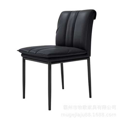 意式轻奢高档餐桌椅家用高级感靠背椅餐厅酒店宴会设计师休闲餐椅