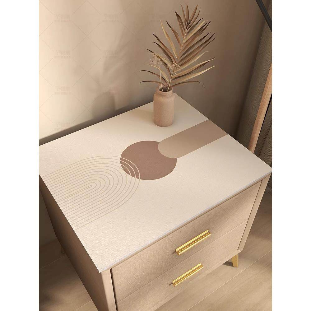 奶油风卧室床头柜盖布垫子台面保护垫轻奢高级感桌垫桌面防水桌布,居家布艺,床头柜盖布,淘宝优惠券,粉丝福利购,淘宝优惠卷
