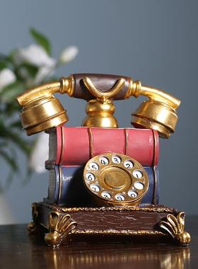 高档北创欧覆古模型家办居饰品小摆件酒柜家庭饰品装意公室桌面摆