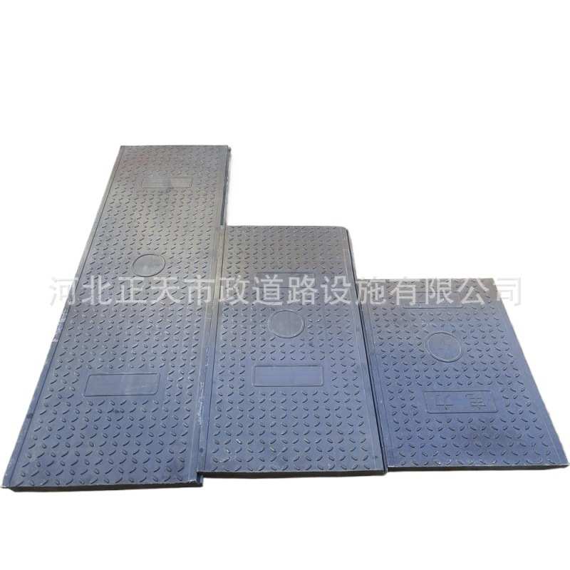 复合树脂电缆沟盖板卡槽插接式防水阻燃电力盖板SMC电缆沟盖板