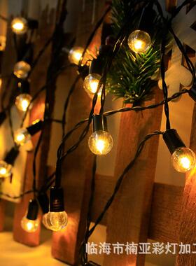 院新款太阳能泡球圆球爱心圣诞气蝴蝶灯树串户外露营氛FBM围庭装