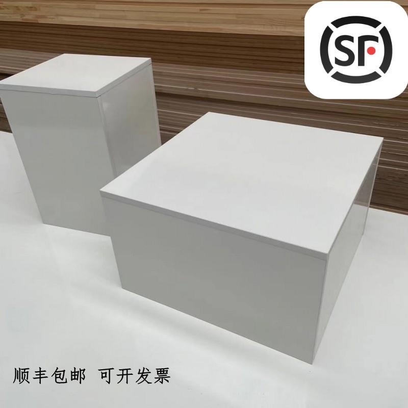 现货模特站台木质服装店地台长方形箱包鞋店展柜底座展示台流水台