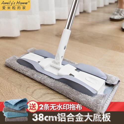 夹布毛无布拖水印不掉拖布抹布v3fp擦地板替换吸水拖把地地布