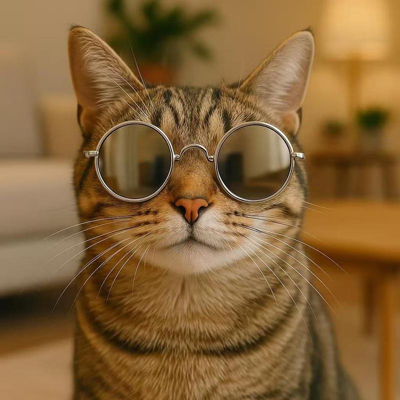 猫咪眼镜 小眼镜 狗狗太阳墨镜小型宠物配饰镜个性饰品拍照用