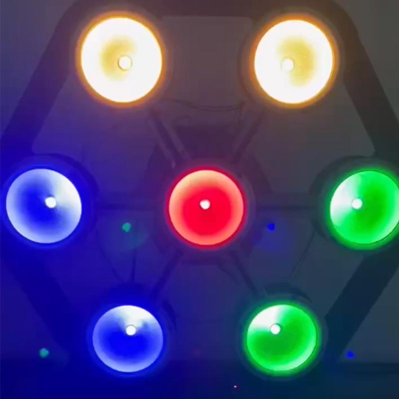 Led7颗60W 全彩复古回光灯7颗点阵面光染色氛围帕灯COB舞台演出灯
