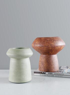 简约现代创意树脂花瓶花器摆件软装样板房客厅茶几桌面装饰品摆设