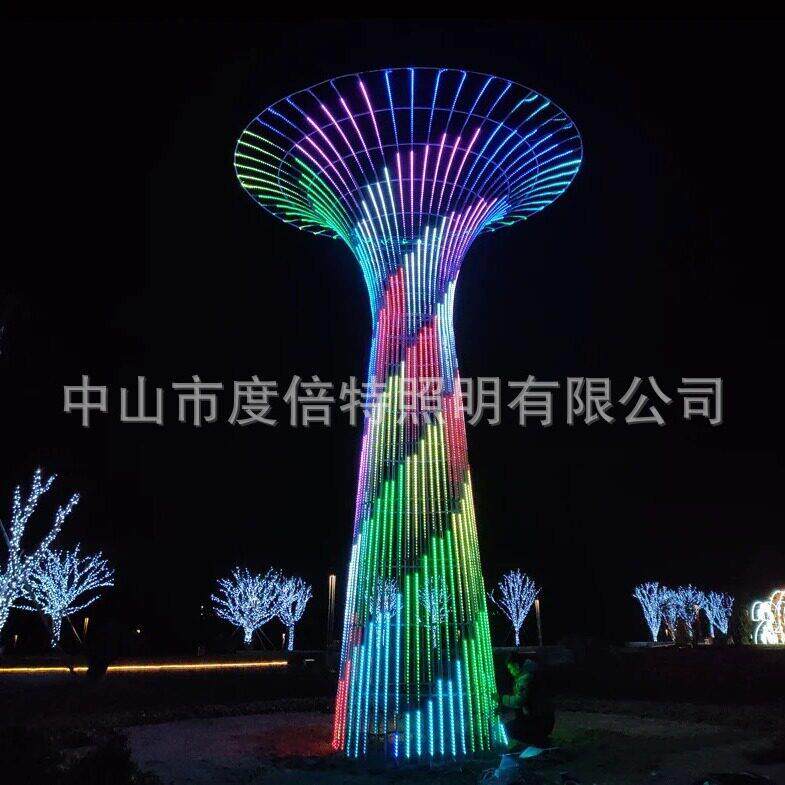 LED许愿树灯光秀户外防水空中花园造型灯景观节日美陈亮化装饰灯