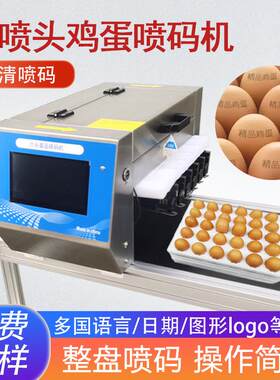 科赫六喷头鸡蛋喷码机整盘可实用墨水图形日期喷码智能高效打码