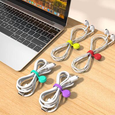 Silicone Magnetic Cable Tie Cord Organizer Cable Manager