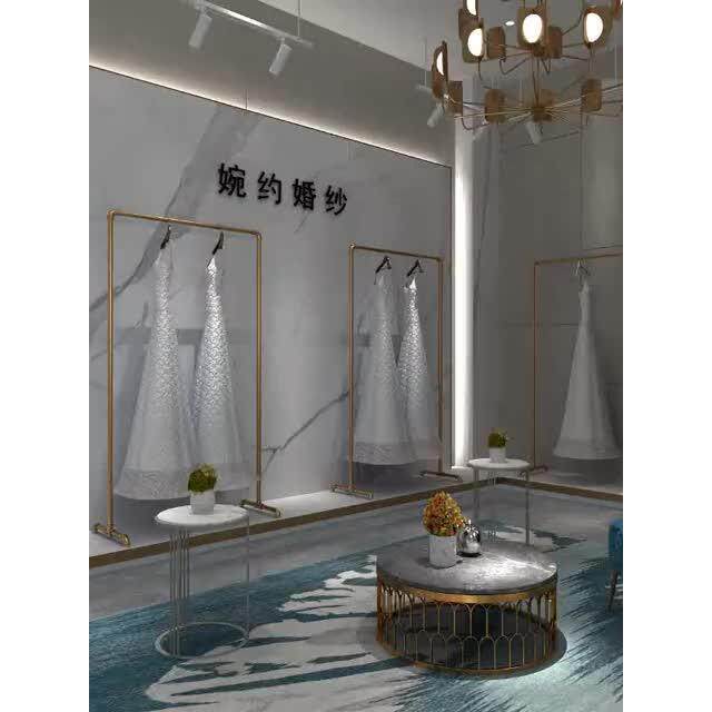 服装店展示架复古龙门架水管落地架简约挂衣杆黑色单杠晾衣架货架