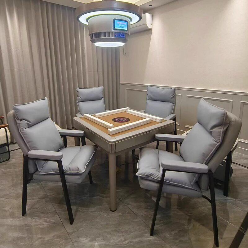 麻将椅棋牌室专用椅舒适久坐麻将机家用四把一套麻将椅子猫抓皮椅